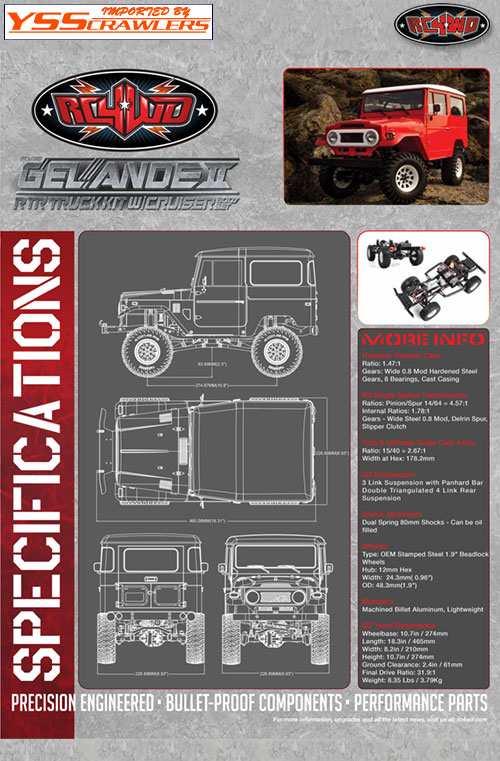 RC4WD Gelande II RTR Truck w/Cruiser Body Set