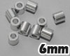 RC4WD 6mm Silver Spacer with M3 Hole (10)