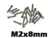 RC4WD Miniature Scale Hex Bolts [M2x8mm][Silver]