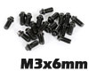 RC4WD Miniature Scale Hex Bolts [M3x6mm][Black][20]