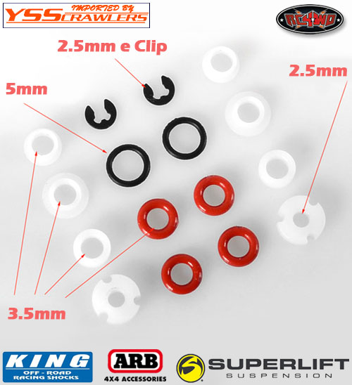  RC4WD Rebuild Kit for Scale King Shocks! [2set]