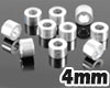 RC4WD 4mm Silver Spacer with M3 Hole (10)