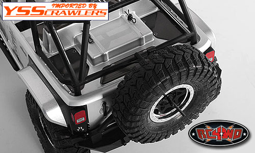 RC4WD Aluminum Tube Rear Fender for Axial Jeep Rubicon (Silver)