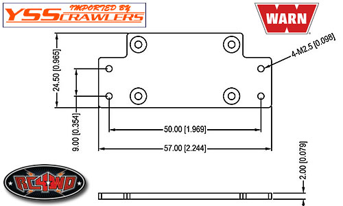 RC4WD 1/10 Warn 9.5cti Winch CNC Mounting Plates! [3]