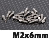 RC4WD Miniature Scale Hex Bolts [M2x6mm][Silver]