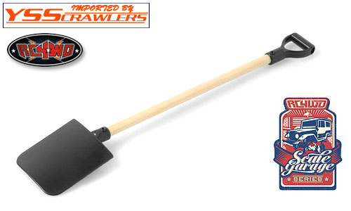 RC4WD Scale Garage Series 1/10 Wooden Handle Boulder Flat Shovel w/D-Grip