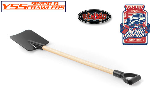 RC4WD Scale Garage Series 1/10 Wooden Handle Boulder Flat Shovel w/D-Grip