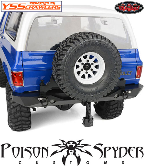 RC4WD Poison Spyder RockBrawler II Rear Bumper W/ Tire Carrier for TRX-4 and RC4WD Blazer