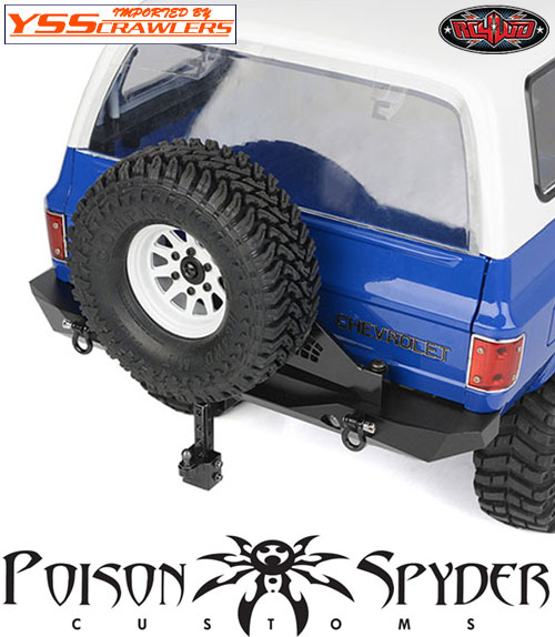 RC4WD Poison Spyder RockBrawler II Rear Bumper W/ Tire Carrier for TRX-4 and RC4WD Blazer