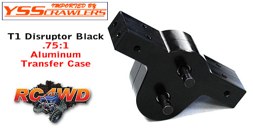 RC4WD T1 Disruptor Black .75:1 Aluminum Transfer Case