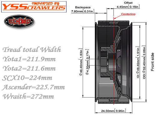 RC4WD OEM Stamped Steel 1.9