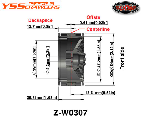 RC4WD TUFF T21 1.9 Beadlock