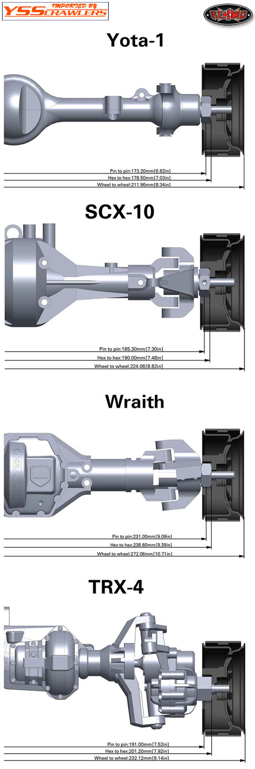 RC4WD OEM 6-Lug Stamped Steel 1.55 Beadlock Wheels (Black and Chrome)