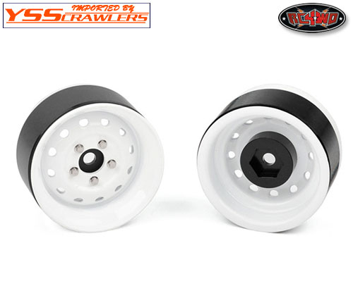 RC4WD Heritage Edition Stamped Steel 1.9 Wheels (White)