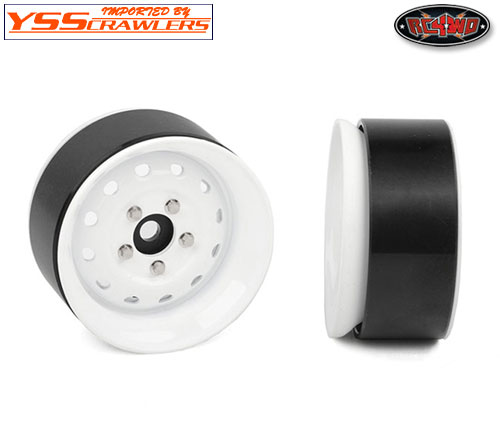 RC4WD Heritage Edition Stamped Steel 1.9 Wheels (White)