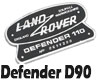Land Rover Rear Metallic Badge (D90)!
