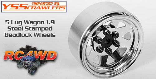 RC4WD 6 Lug Wagon 1.9 Steel Stamped Beadlock Wheels [Chrome]