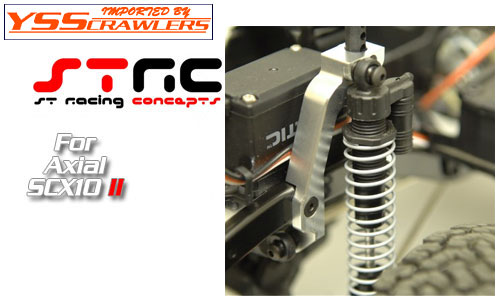 STRC Alum HD Front Shock Towers for SCX10-II! [Black][Pai