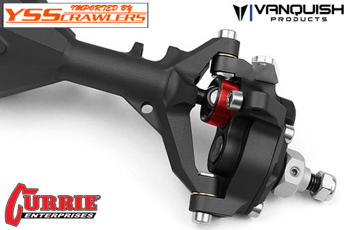 VPS08360 Black Vanquish Products Currie Portal F9 SCX10 II Rear Axle Kit