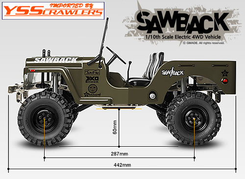YSS G Made - Sawback Scale Crawler kit!