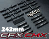 YSS アルミリンクセット 242㎜ ブラック for MST CMX CFX！