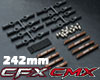 YSS アルミリンクセット 242㎜ ブラウン for MST CMX CFX！