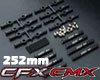 YSS アルミリンクセット 252㎜ ブラック for MST CMX CFX！