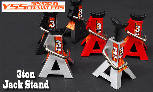 YSS Scale Parts 3Ton Jack Stand! [Silver][2pcs]
