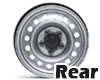 BR 16-Hole Classic Steelie Reversible Beadlock Wheels! [Gun Meta