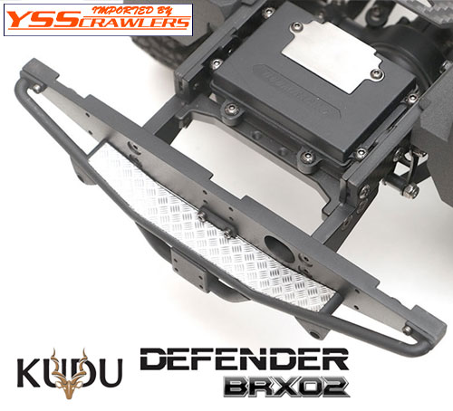 YSS BR KUDU Rear Metal Step Bumper w/ Diamond Plate for BRX02