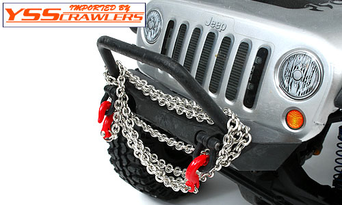 YSS Scale Parts - 1/10 Scale Chain V2 [Red Hook][Silver]