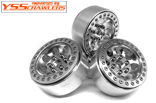 YSS Crawlers 1.9 Beadlock Wheels Type D! [Silver-Silver][4pcs]