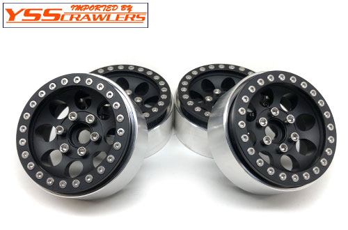 YSS Crawlers 1.9 Beadlock Wheels Type F! [Black-Black][4pcs]
