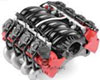 YSS GRC 1/10 LS7 V8 エンジン モータークーラー！[レッド]