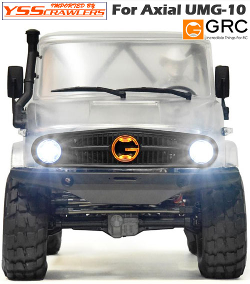 GRC U10 Front Grille & Full Light Lens Housing Mount For Axial UMG10 AX90075 for Axial SCX10 II