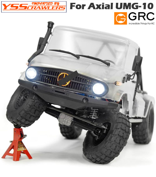 GRC U10 Front Grille & Full Light Lens Housing Mount For Axial UMG10 AX90075 for Axial SCX10 II