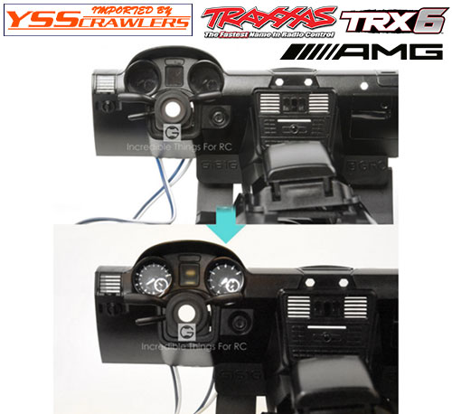 GRC Cockpit Interior Kit Black For Traxxas TRX-4 G500 Benz TRX-6 G63