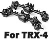 YSS GRC G2 アッカーマン フルアルミ アクスル for Traxxas TRX-4！[前後][ブラック]