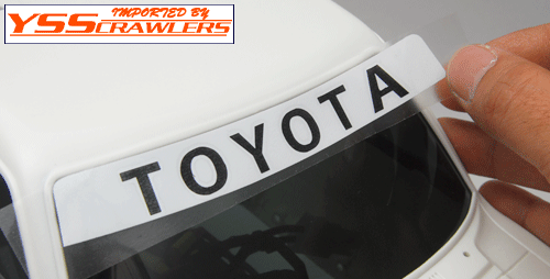 YSS Front Window TOYOTA Logo Sticker for Hilux