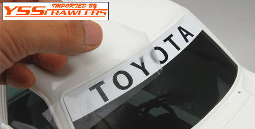 YSS Front Window TOYOTA Logo Sticker for Hilux