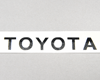 YSS Rear Gate TOYOTA Logo Sticker for Hilux [Black Logo]