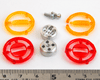 YSS Scale Tail Light Set [Red&Orange Lens] 2pcs