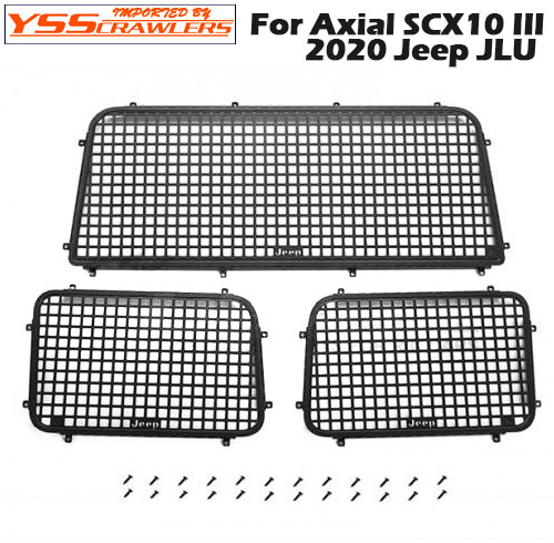 YSS Alum Window Guards for Axial SCX10 III![Black]