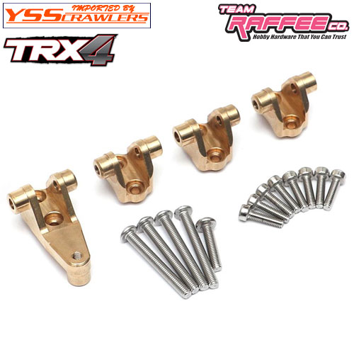 YSS Raffee Brass Front & Rear HD Link Mounts for TRX-4!