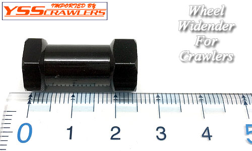YSS Crawlers 25mm Hubs for Axial SCX10! [Widener][4pcs][Black]