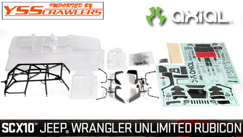 Axial 2012 Jeep Wrangler Rubicon Unlimited Body Set! [Clear]
