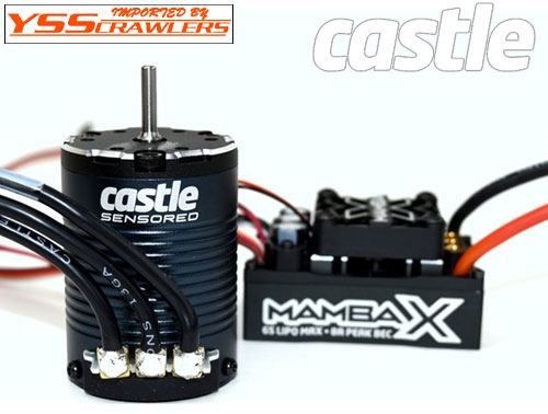 Castle Creations マンバ X ESC + 1900KV センサー付きブラシレス 