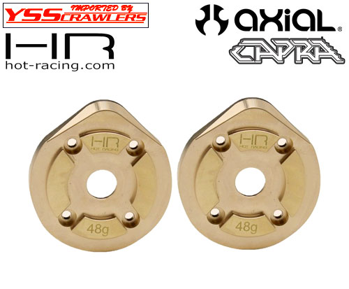 HR 48g Brass Currie F9 Portal Knuckle Caps for Axial Capra