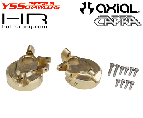HR Brass Currie F9 Portal Steering Knuckle for Axial Capra