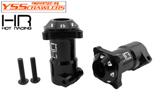 HR Aluminum Straight Axle Adapters for Axial SCX10-II AR44